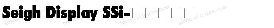 Seigh Display SSi字体转换